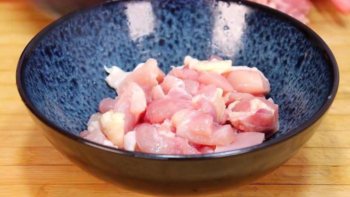 辣子雞食材準備